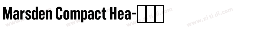 Marsden Compact Hea字体转换 Marsden Compact Hea字体转换